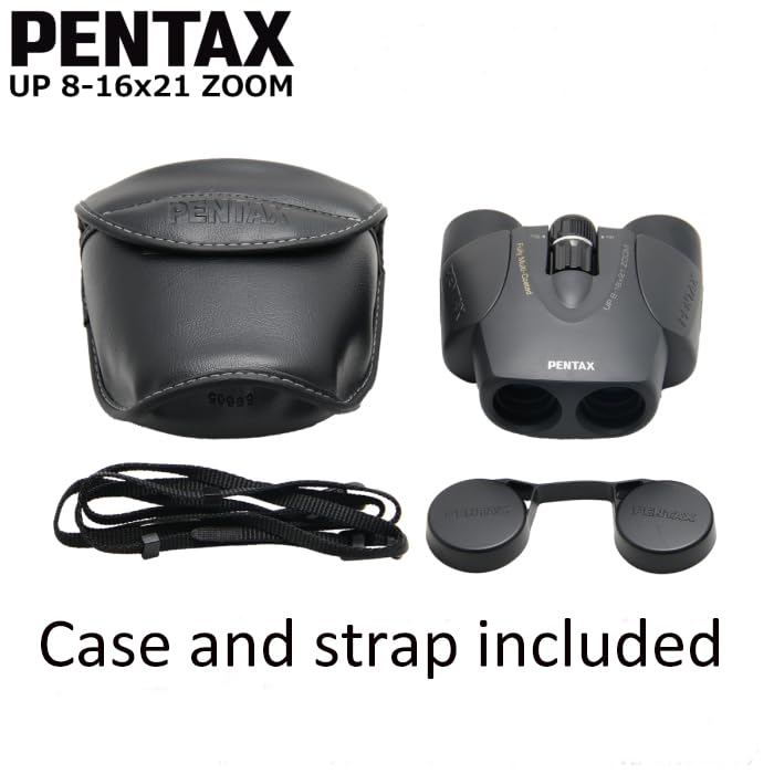 Pentax UP 8-16x21 Black Binoculars (Black) Fully-multi coating Zoom Tripod socket provide - Image 4